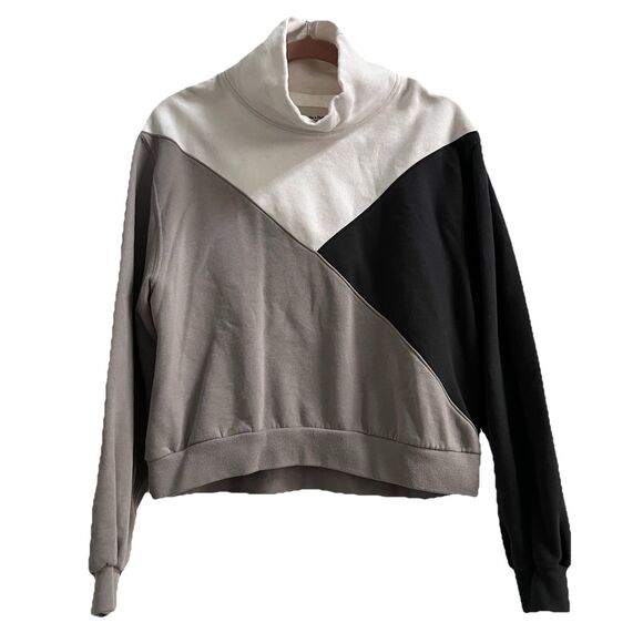 Abercrombie & Fitch Soft A&F Collection Colorblock Sweatshirt Women’s Size M - Picture 1 of 7